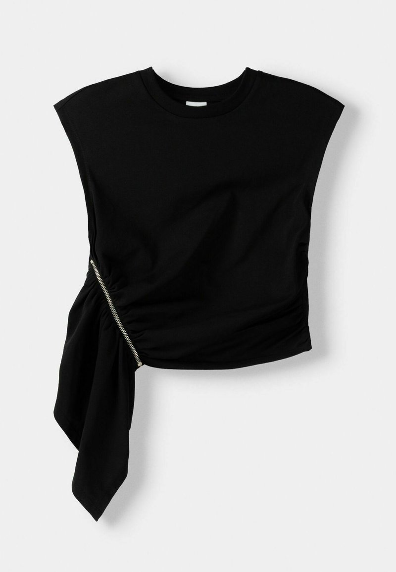 Bershka Top zwart Bershka Top zwart