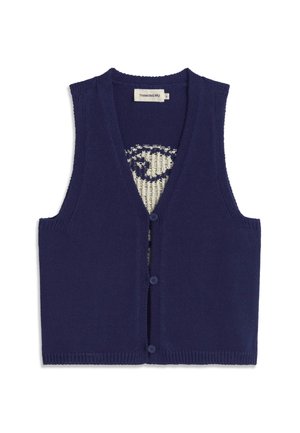 Thinking Mu THINKING MU CARDIGANS ROB - Veste sans manches - navy blue