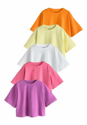 Next, REGULAR FIT - OVERSIZED BOXY T-SHIRTS 5 PACK . - Základné tričko -  pink / purple / white