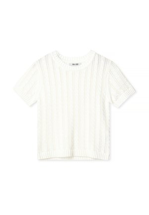 CABLE SHORT SLEEVE - T-shirt imprimé - white