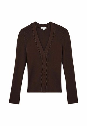 Reiss LAURI CRAFT STITCH - Jumper - mocha brown