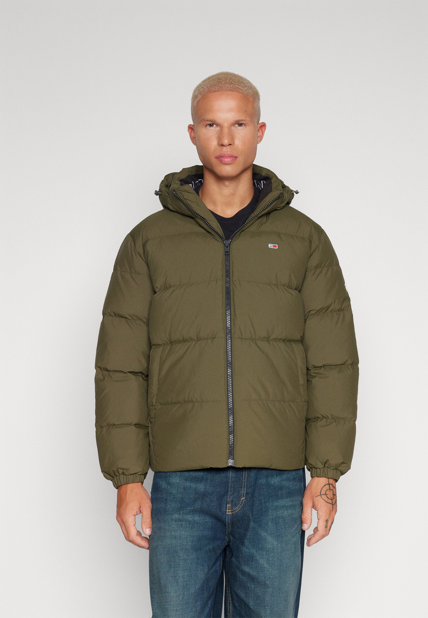Tommy Jeans ESSENTIAL JACKET - Down jacket - drab olive green  