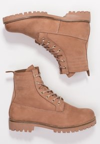 Blackstone Botines con cordones - beige