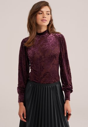 WE Fashion, Blouse - aubergine