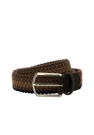 ELASTICATED  - Cinturón trenzado - dark brown