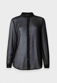 PCMIO LONG SLEEVE SHIRT - Bluza s gumbima - black
