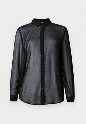 Pieces, PCMIO LONG SLEEVE SHIRT - Blusa - black