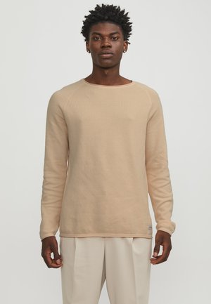 JJEHILL CREW NECK - Striktrøje - apricot ice