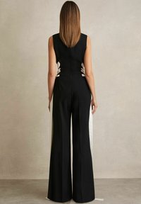 Reiss SIDE WIDE-LEG - Kezeslábas - navy/white