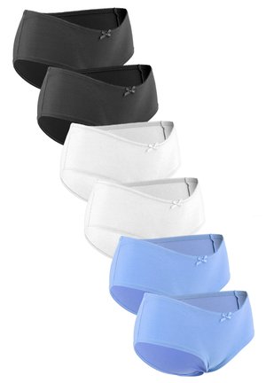 Fabio Farini 6 PACK BEQUEMER STOFF - Briefs - weiß/schwarz/hellblau