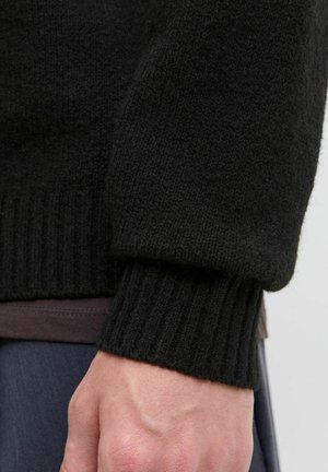 Jack & Jones, KNITTED T-SHIRT PLUS SIZE - Pullover - black
