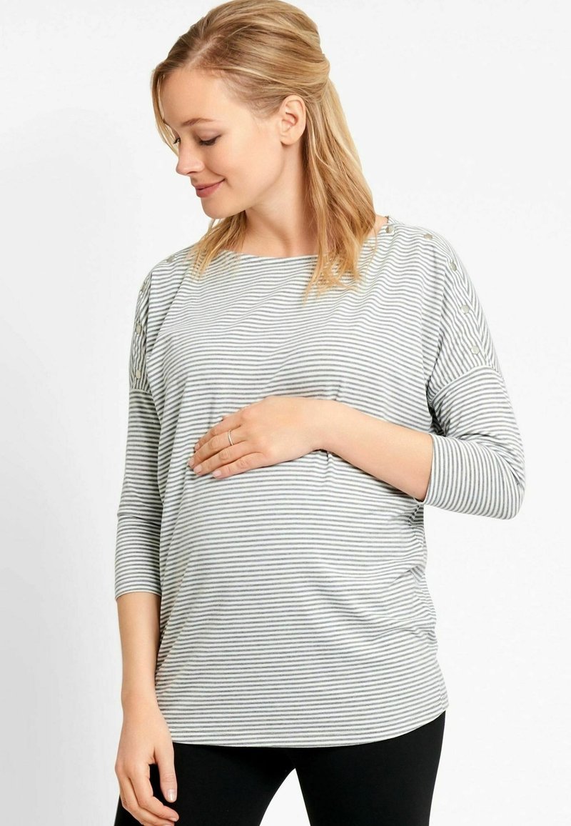 JoJo Maman Bébé SHOULDER OPENING NURSING Maglietta a manica lunga