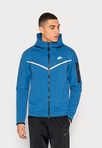 Nike Sportswear M NSW TCH FLC FZ WR - Camisola com fecho - marina blue/light bone