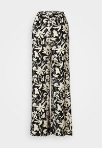 LINEN BLEND - Pantalon classique - black