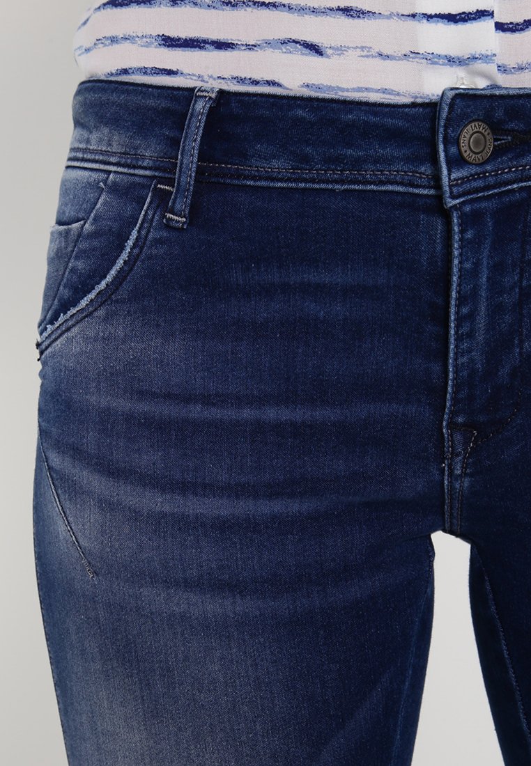 Mavi Damen Skinny Jeans LEXY 10734 – Größe W25, Mittelblau Mit Used-Effekt, Hoher Stretch