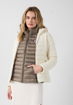 À CAPUCHE STRETCH LÉGÈRE NATUREL SALMA - Gewatteerde jas - blanc