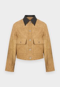 ESTHER JACKET - Faux leather jacket - sand