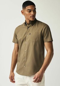 Next - BUTTON DOWN OXFORD SHORT SLEEVE - REGULAR FIT - Camicia - brown Immagine in miniatura 1