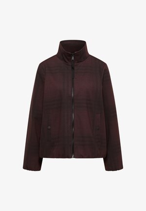 Cecil, KARIERTE JACKE IN WOLLOPTIK MIT STEHKRAGEN - Lichte jas - red wine melange