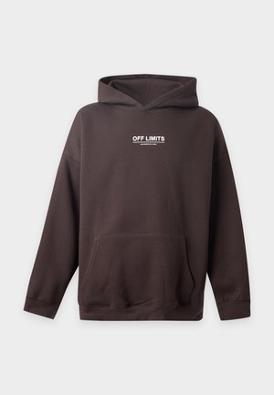 YOURTURN by Zalando UNISEX RELAXED FIT OFF LIMITS HOODIE - Суитшърт с качулка - brown