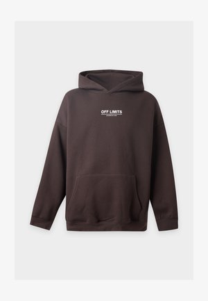YOURTURN by Zalando, UNISEX RELAXED FIT OFF LIMITS HOODIE - Φούτερ με κουκούλα - brown