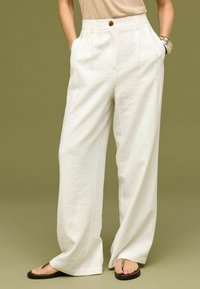 Next ELASTICATED BACK  PETITE  - Stoffhose - white
