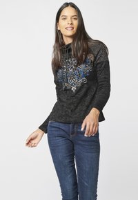 Koroshi Top s dlouhým rukávem - black