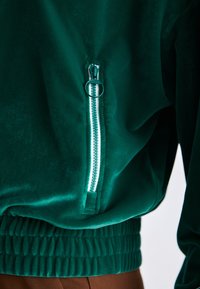 Lacoste Sweater met rits - fluorine foncé/white