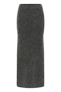 ALPHA LONG SKIRT - Dolgo krilo - charcoal melange