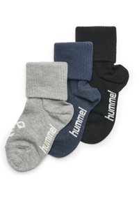 Non sélectionné, black/grey melange/blue nights