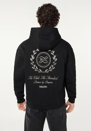 Sublevel, MIT BACKPRINT - Zip-up sweatshirt - black