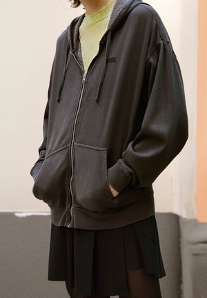 Sudadera con cremallera - black