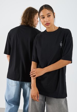 2ER PACK UNISEX - Basic T-shirt - black /white