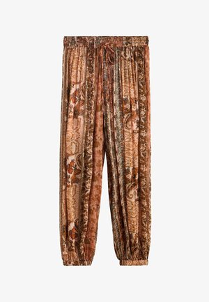 Next, Nohavice - rust paisley print
