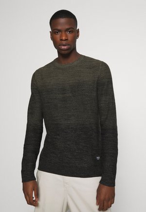 JJEGRAHAM CREW NECK - Stickad tröja - olive night