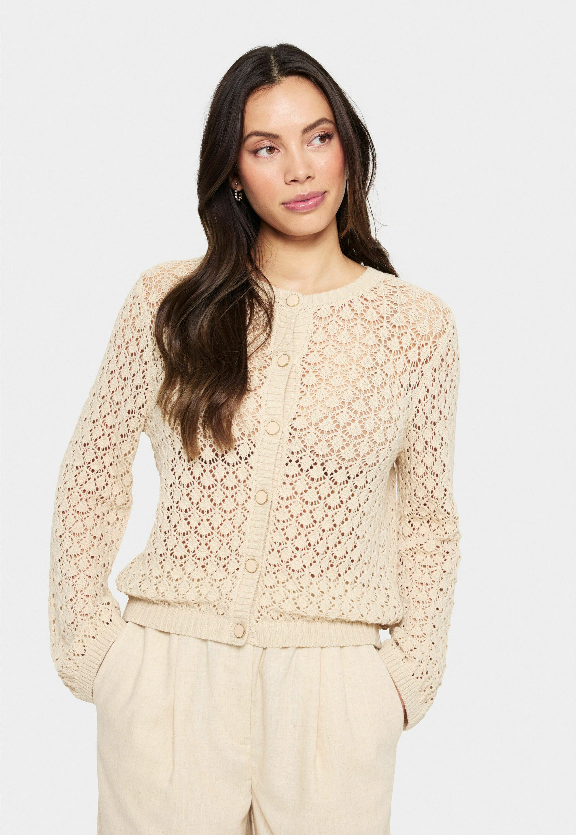 Saint Tropez KARLINASZ - Cardigan - fog/beige - Zalando