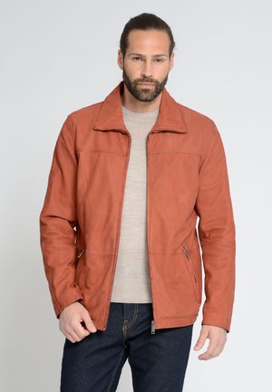 Lederjacke - brick