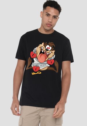 Cotton Soul, LOONEY TUNES VALENTINE'S DAY TAZ TIED UP WITH LOVE - T-Shirt print - black