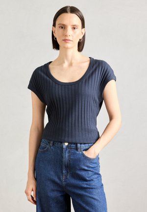 Marc O'Polo SHORT SLEEVE - Basic T-shirt - deep blue sea