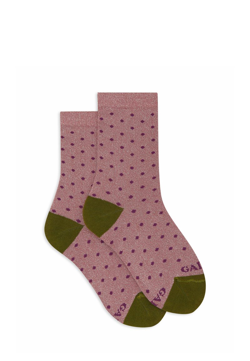Gallo GLITTER WITH POLKA DOTS - Socks - mosto