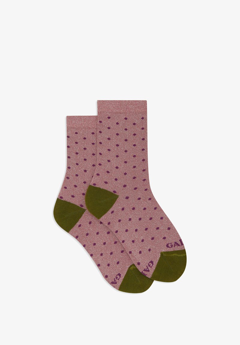 Gallo GLITTER WITH POLKA DOTS - Socks - mosto