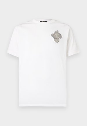 Cavalli Uomo, MERCERIZED PATCH LOGO TEE - T-shirt print - white
