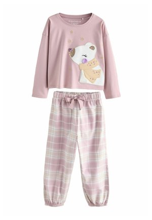 Next, SET - Nattøj sæt - lilac purple polar bear