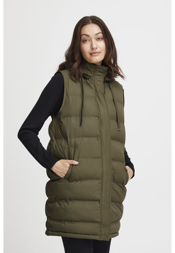 FRBAFAB - Waistcoat - olive night