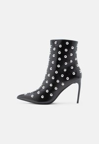 LEATHER - Bottines de cowboy / motard - black