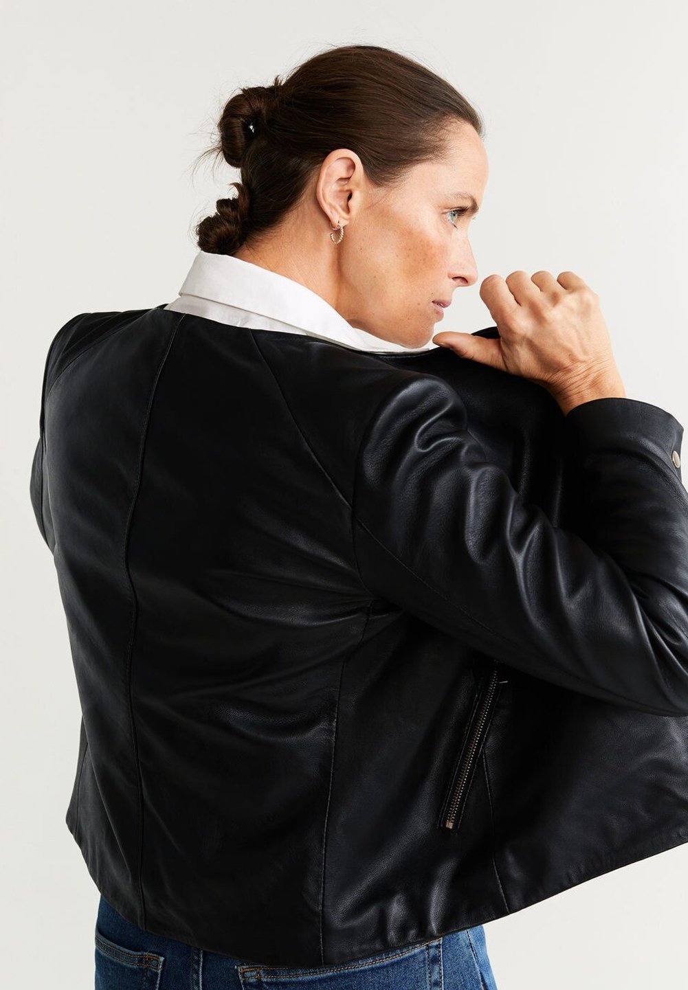 Mango FELIPA - Skinnjacka - black/svart - Zalando.se