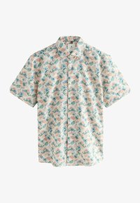 Selected, ecru hawaiian print navy