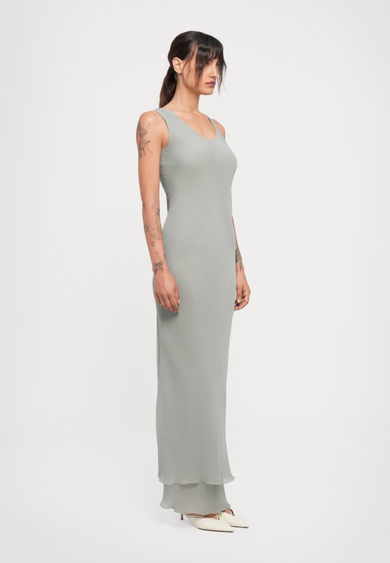 REMAIN SLIP DRESS - Maxi dress - mirage gray/light green - Zalando