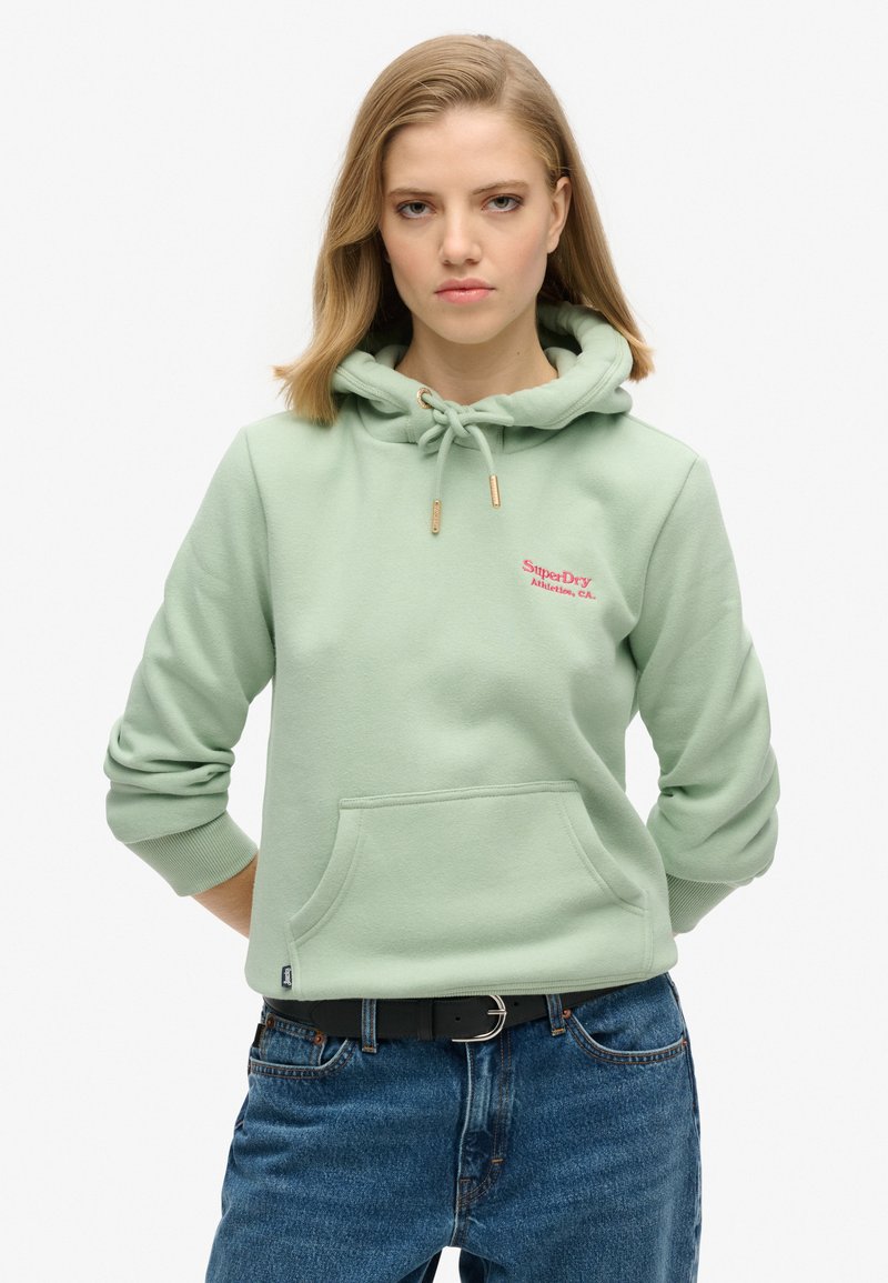 Superdry & Co ESSENTIAL LOGO - Felpa con cappuccio - sea green
