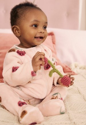 Next, REGULAR FIT - TWO WAY ZIP FLEECE SLEEPSUIT - Natdragt - pink cat